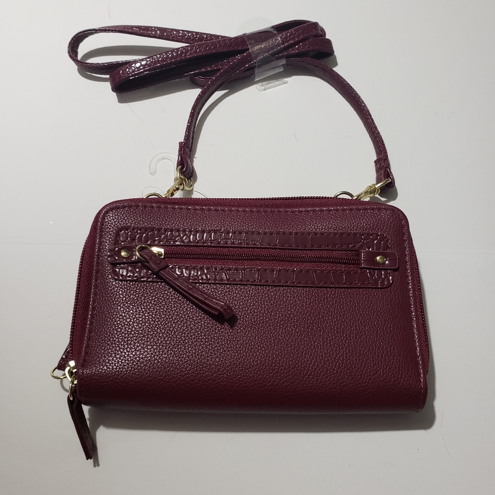 Burgundy wallet purse